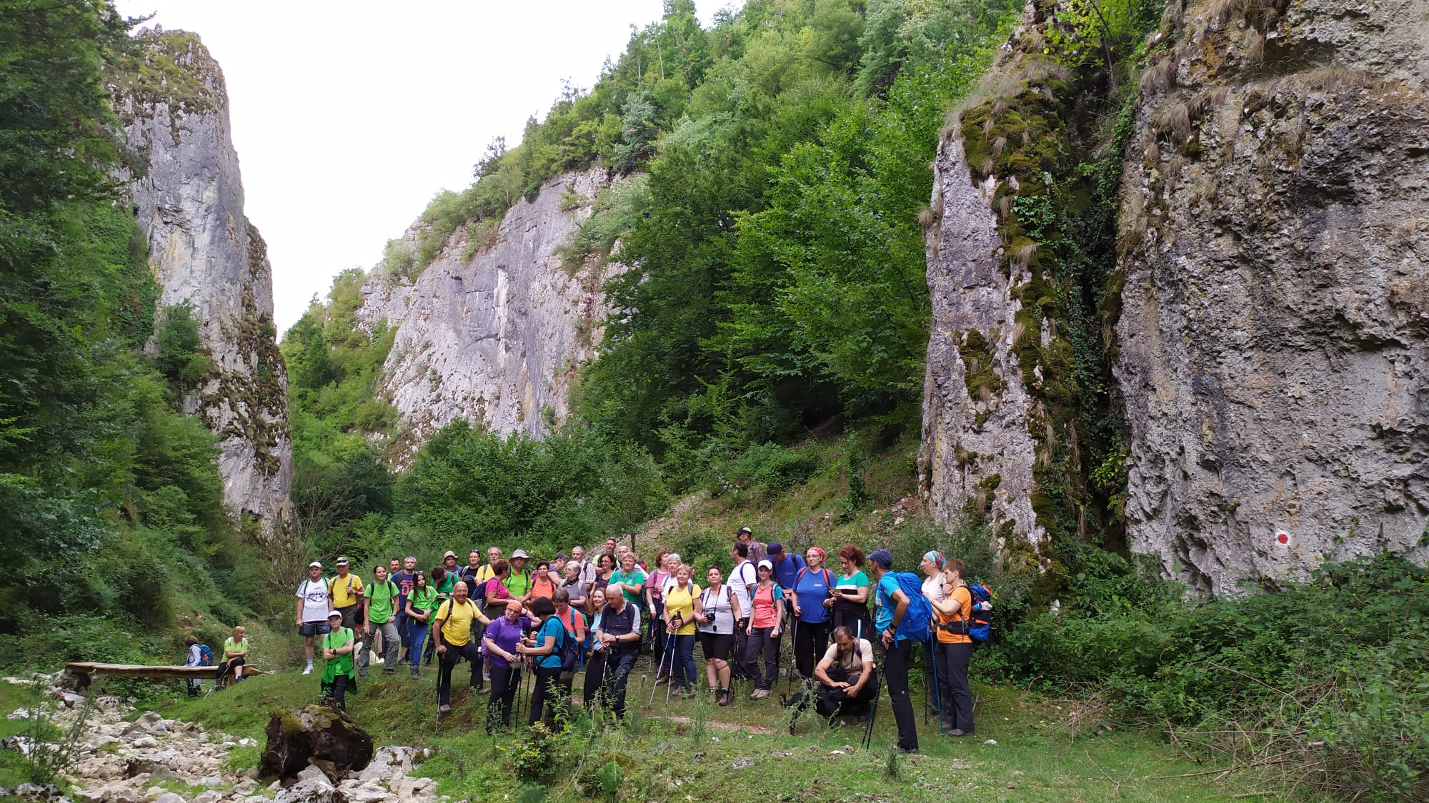 Trombitas Ilona Csoportunk a Cutilor szorosban