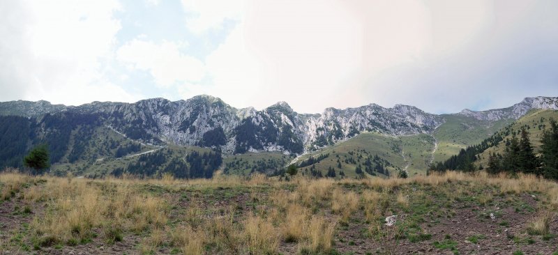 Panoráma a Királykőre a Grind menedékháztól