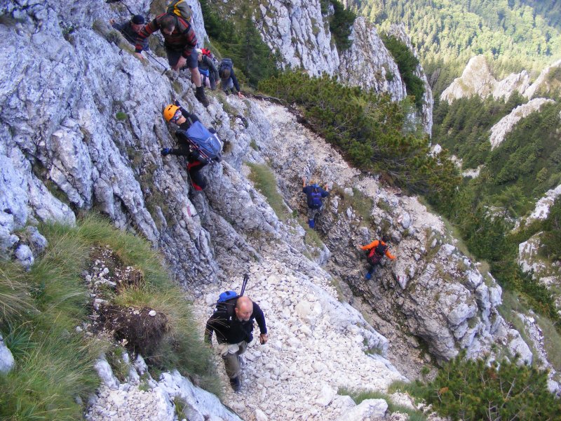 Útban a Királykő gerincére