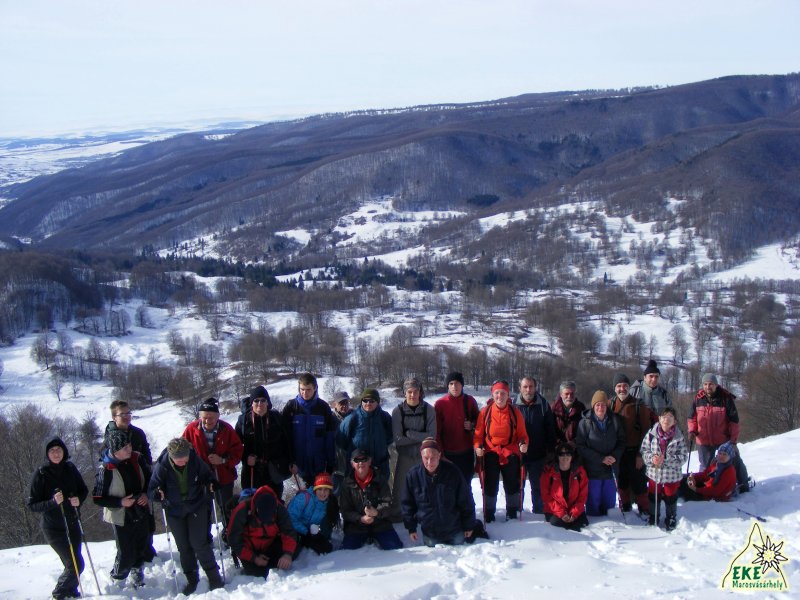 Csoportkép a Nyárád fölött