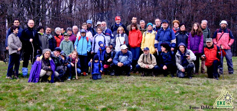 Csoportkép a Bekecs-tetőn