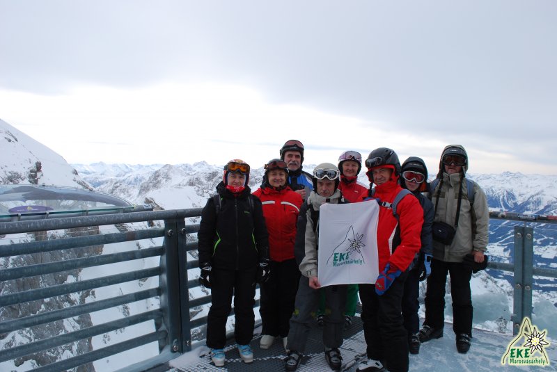 EKE Mvh a Dachstein kilátón 2700 m-en, 2015 márc.1