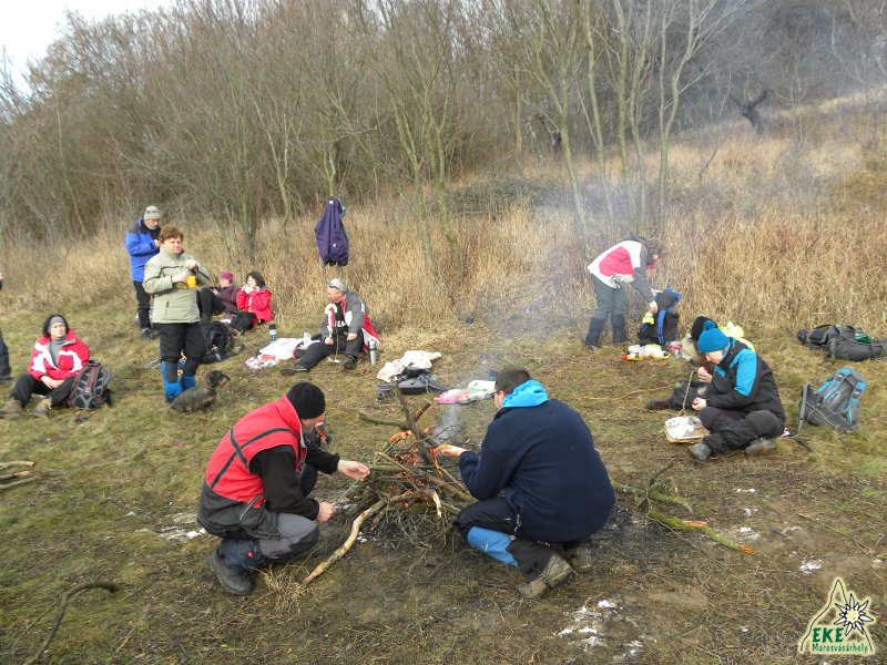 Sütőgetés az Őrvár oldalában.