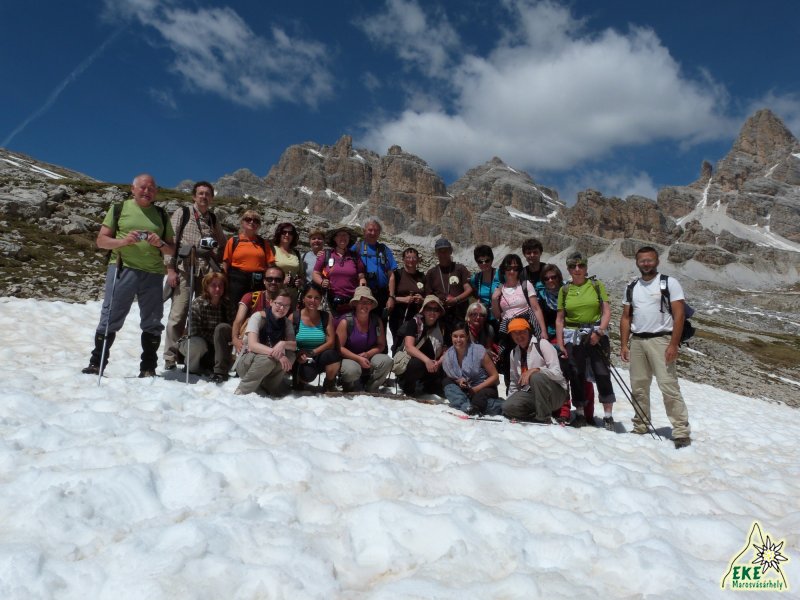 EKE társaság a Dolomitokban