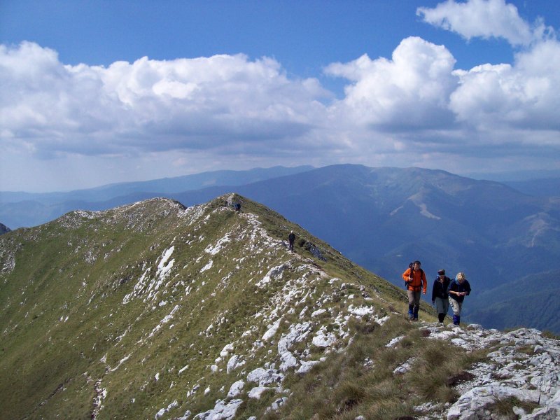 A Pásztor csúcs elötti gerincen